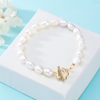 Fashion Flower Pearl Bracelets 1 Piece