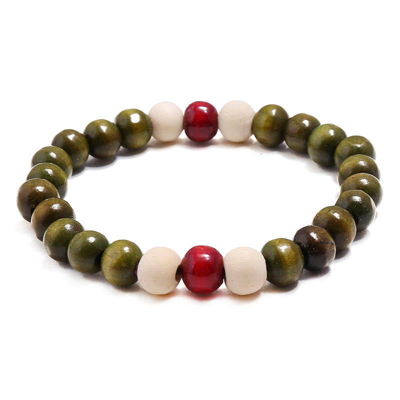 Simple Style Geometric Wooden Beads Wholesale Bracelets