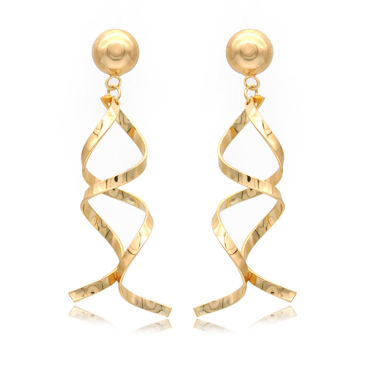 1 Pair Elegant Modern Style Irregular Irregular Plating Alloy Gold Plated Drop Earrings