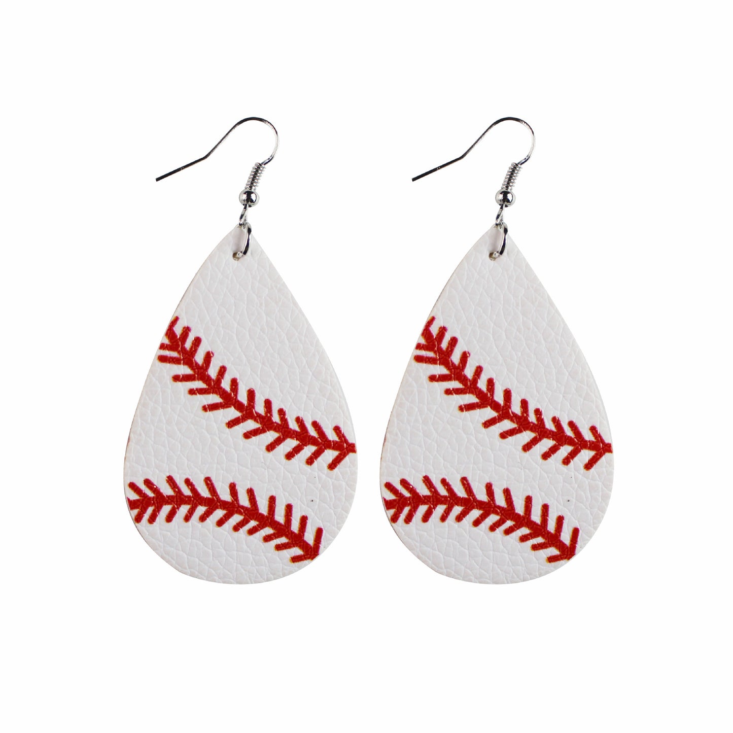 1 Pair Sports Ball Basketball Football Pu Leather Printing Women's Drop Earrings