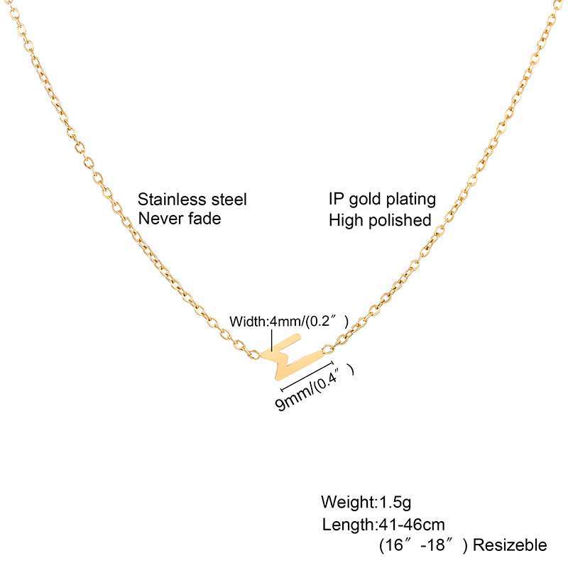 Simple Style Cross Titanium Steel Gold Plated Zircon Gold Plated Necklace