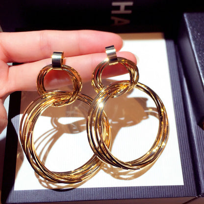 1 Pair Fashion Geometric Alloy Plating Women's Drop Earrings