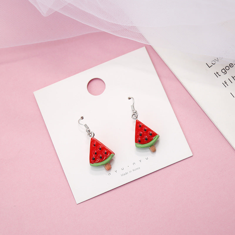 1 Pair Sweet Fruit Alloy Plating Women's Drop Earrings