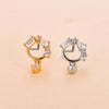 Fashion Star Metal Plating Zircon Nose Studs 1 Piece