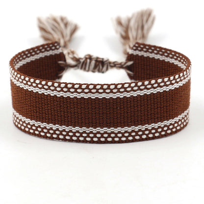 1 Piece Ethnic Style Polyester Handmade Unisex Bracelets