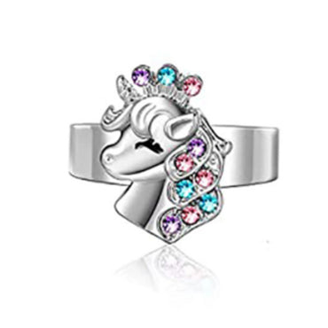 Fashion Heart Shape Unicorn Alloy Inlay Rhinestones Women's Bracelets Earrings Necklace