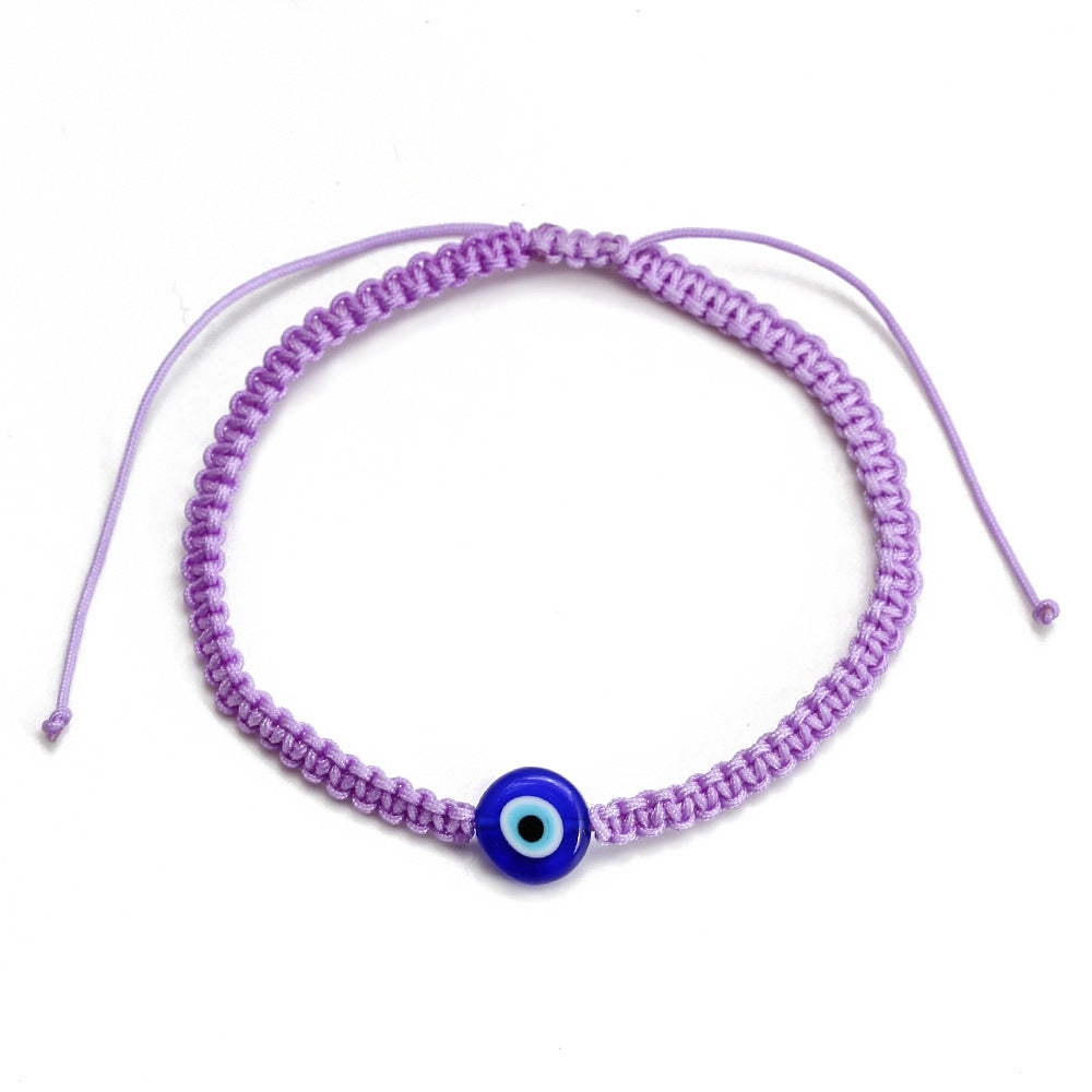 Fashion Devil's Eye Plastic Braid Unisex Bracelets