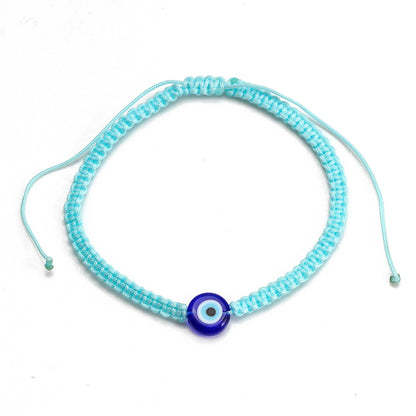 Fashion Devil's Eye Plastic Braid Unisex Bracelets