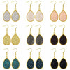 1 Pair Fashion Water Droplets Plastic Resin Plating Women's Drop Earrings