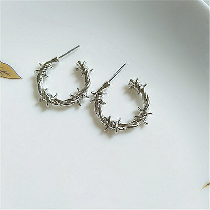 1 Pair Retro Geometric Alloy Plating Women's Ear Studs