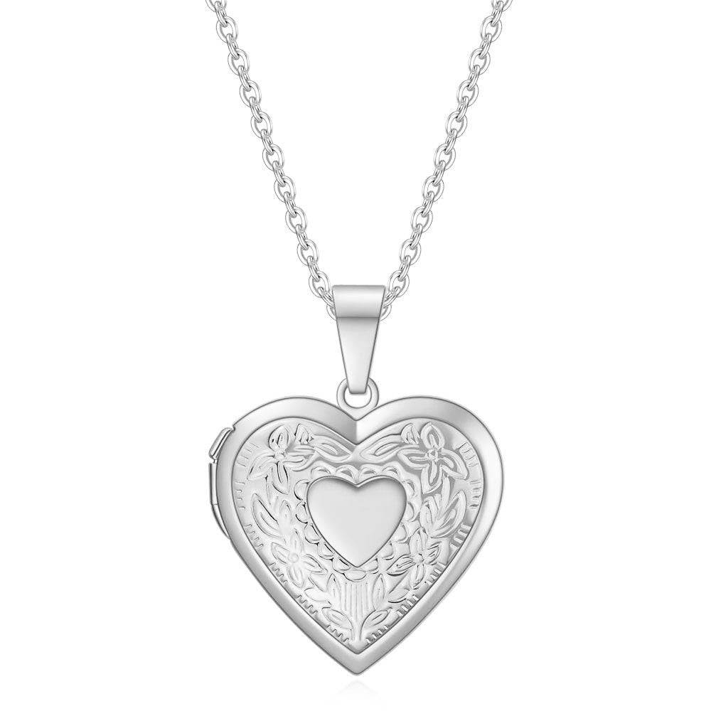 1 Piece Fashion Heart Shape Titanium Steel Pendant Necklace