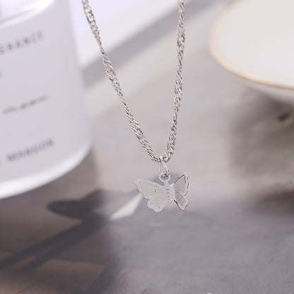 1 Piece Simple Style Insect Butterfly Alloy Women's Pendant Necklace