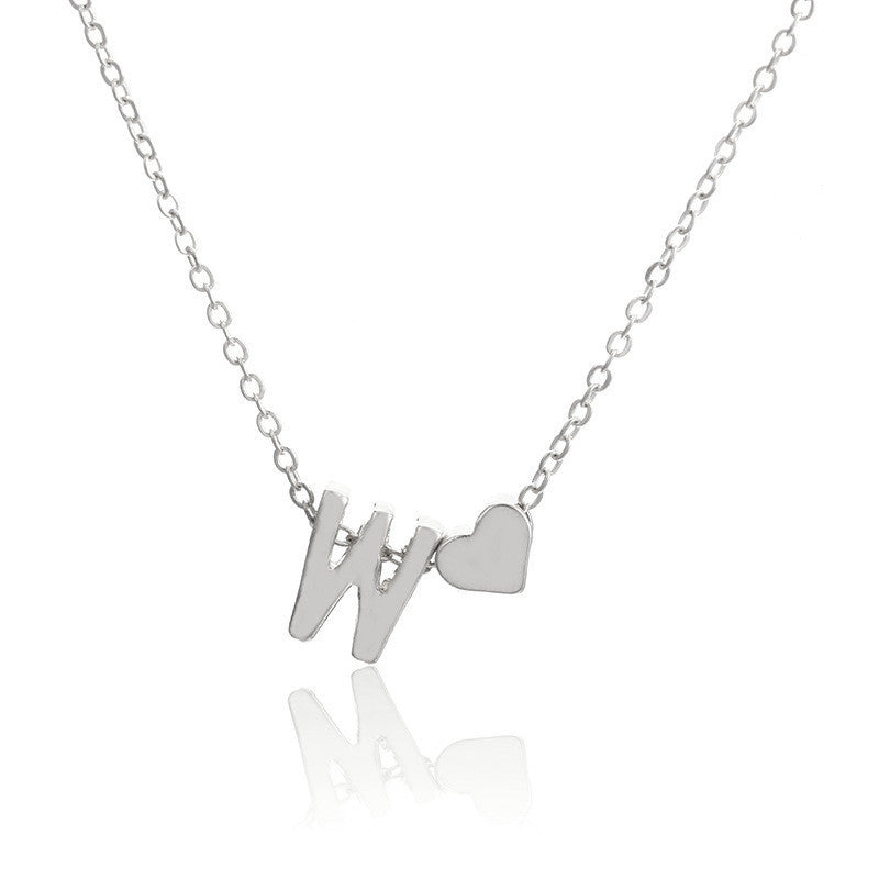 1 Piece Fashion Letter Alloy Chain Women's Pendant Necklace