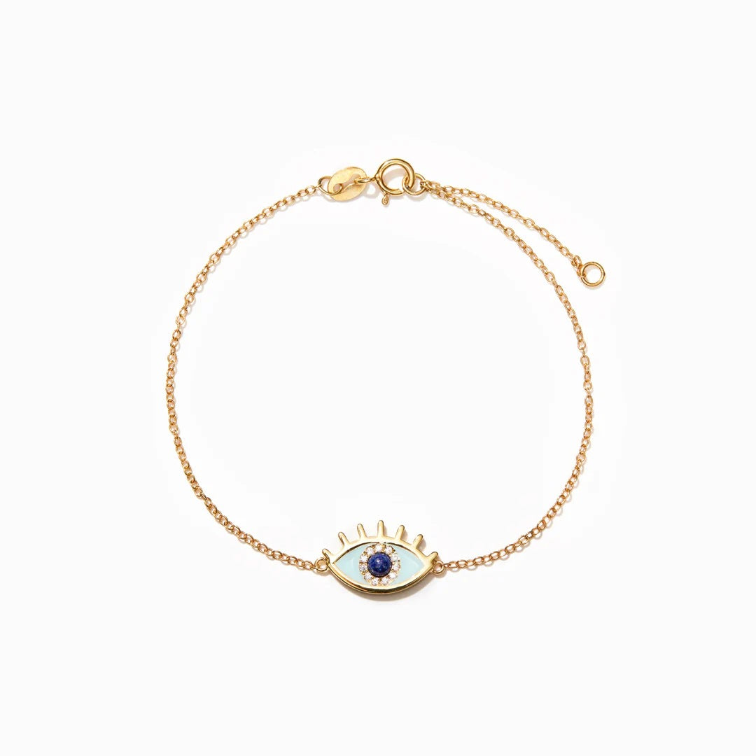 Fashion Devil's Eye Copper Chain Bracelets 1 Piece