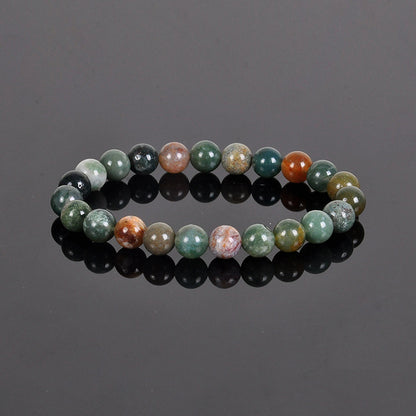 Simple Style Round Stone Beaded Bracelets