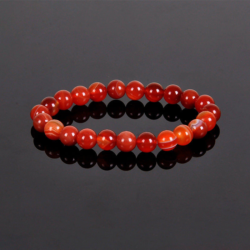 Simple Style Round Stone Beaded Bracelets