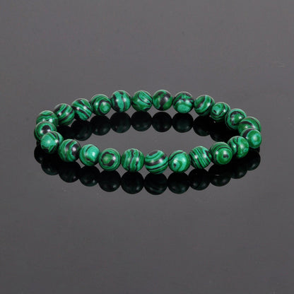 Simple Style Round Stone Beaded Bracelets