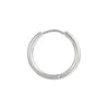 1 Piece Fashion Round Stainless Steel Plating Hoop Earrings