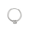 1 Piece Fashion Round Stainless Steel Plating Hoop Earrings