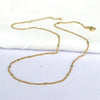 Simple Style Solid Color Copper Gold Plated Necklace In Bulk