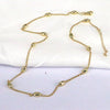 Simple Style Solid Color Copper Gold Plated Necklace In Bulk