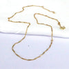 Simple Style Solid Color Copper Gold Plated Necklace In Bulk