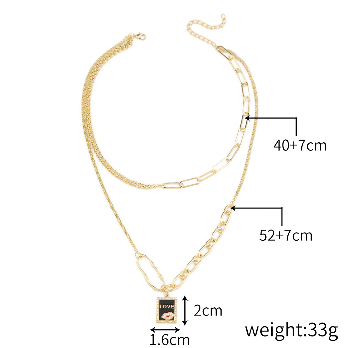 1 Piece Fashion Solid Color Alloy Chain Women's Necklace
