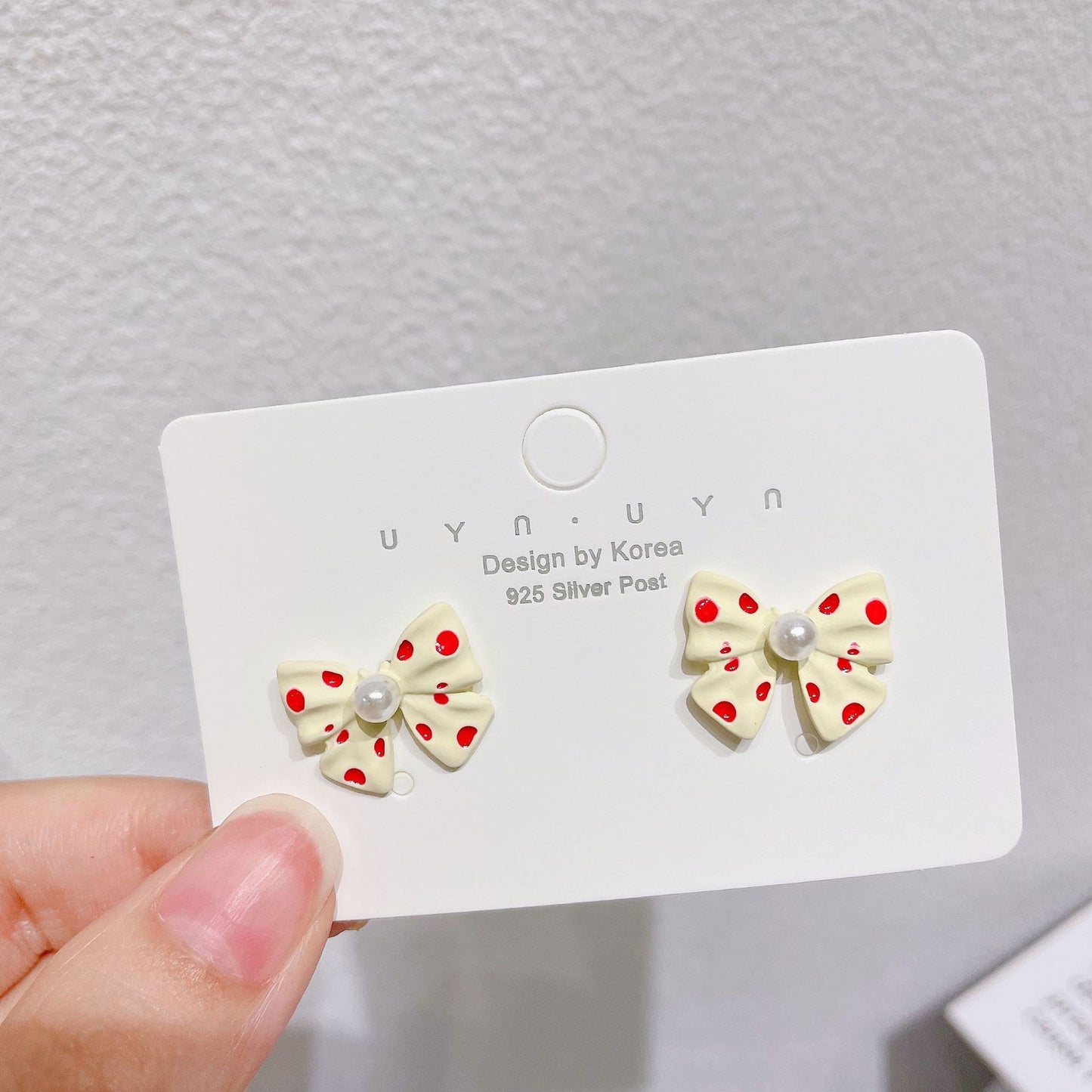 1 Pair Sweet Heart Shape Flower Bow Knot Alloy Plating Women's Earrings