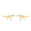 Simple Style Animal Stainless Steel Hollow Out Ear Studs 1 Pair