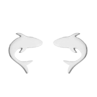 Simple Style Animal Stainless Steel Ear Studs 1 Pair