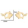 Simple Style Animal Stainless Steel Ear Studs 1 Pair