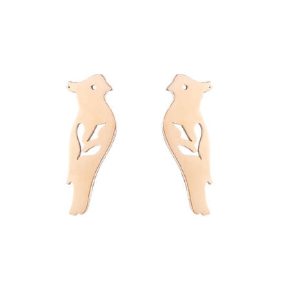 Simple Style Animal Stainless Steel Ear Studs 1 Pair