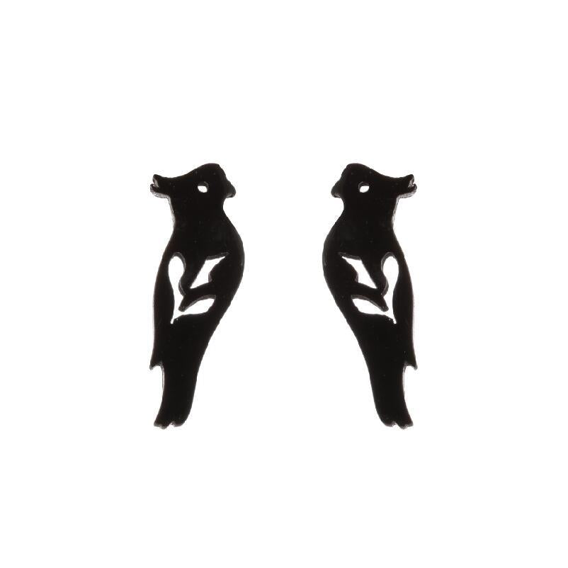 Simple Style Animal Stainless Steel Ear Studs 1 Pair