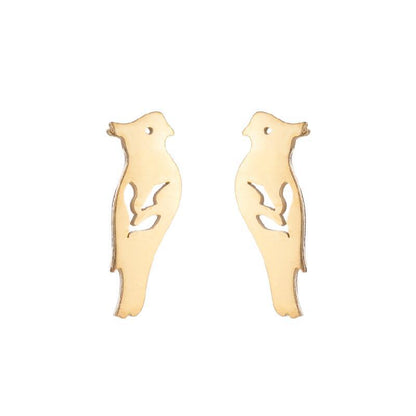 Simple Style Animal Stainless Steel Ear Studs 1 Pair