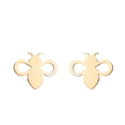 Simple Style Animal Stainless Steel Ear Studs 1 Pair