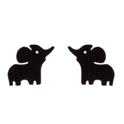 Simple Style Animal Stainless Steel Ear Studs 1 Pair