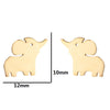 Simple Style Animal Stainless Steel Ear Studs 1 Pair