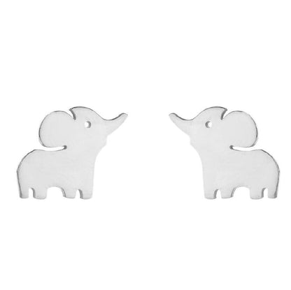 Simple Style Animal Stainless Steel Ear Studs 1 Pair