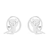 1 Pair Fashion Geometric Titanium Steel Plating Ear Studs