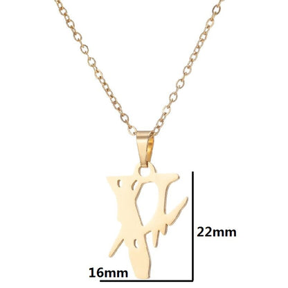 Retro Simple Style Cross Sun Letter Stainless Steel Plating Women's Pendant Necklace
