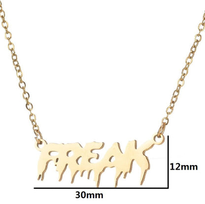 Retro Simple Style Cross Sun Letter Stainless Steel Plating Women's Pendant Necklace