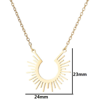 Ins Style Geometric Stainless Steel Plating Necklace 1 Piece