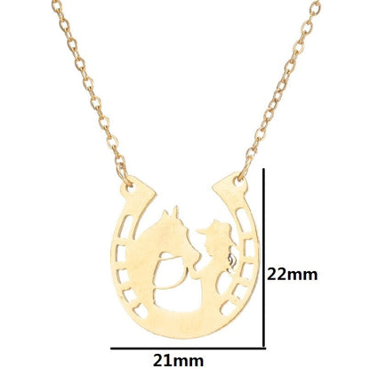 Ins Style Geometric Stainless Steel Plating Necklace 1 Piece