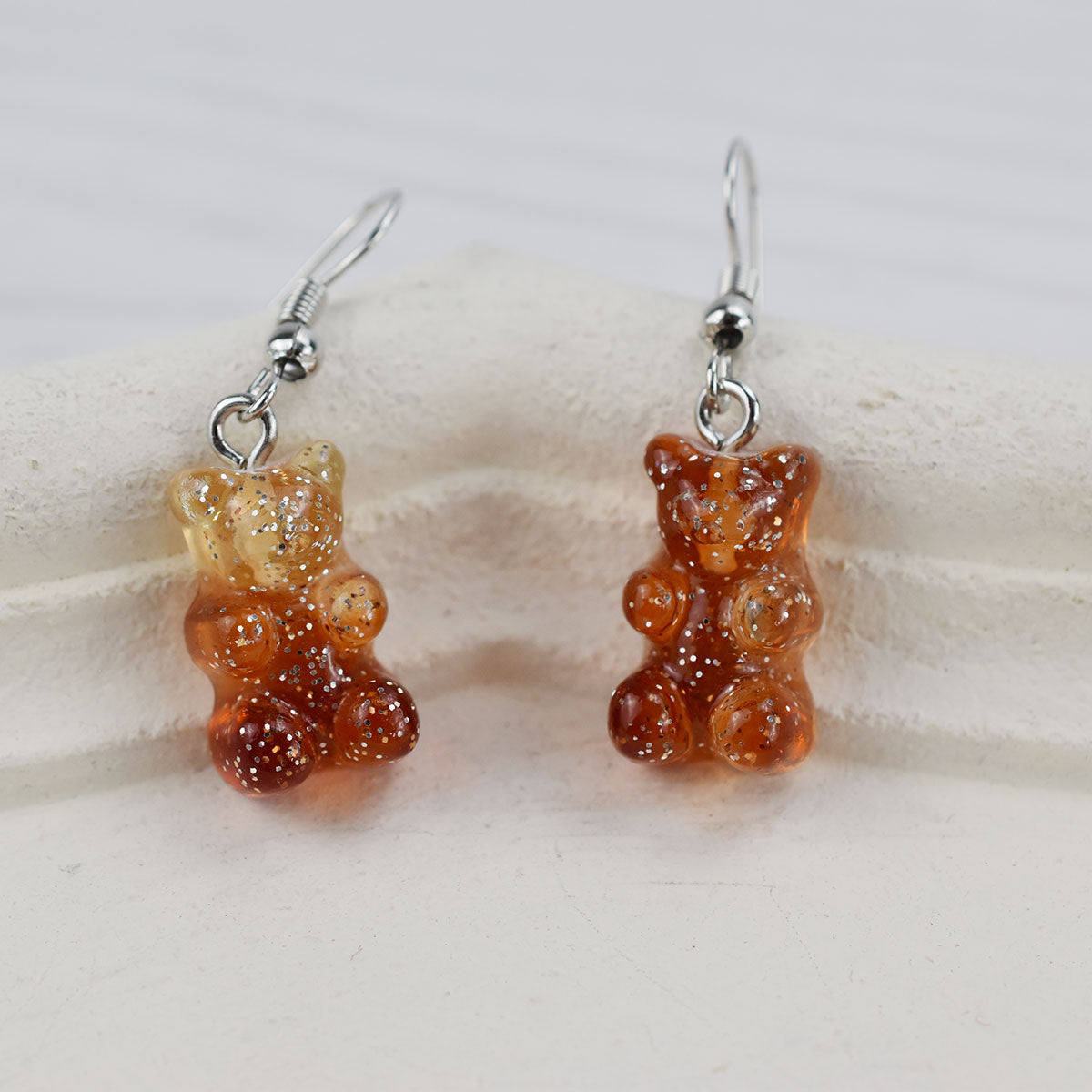 1 Pair Cartoon Style Bear Resin Women's Ear Hook