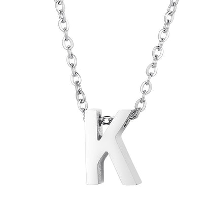 Fashion Letter Stainless Steel Titanium Steel Plating Pendant Necklace 1 Piece