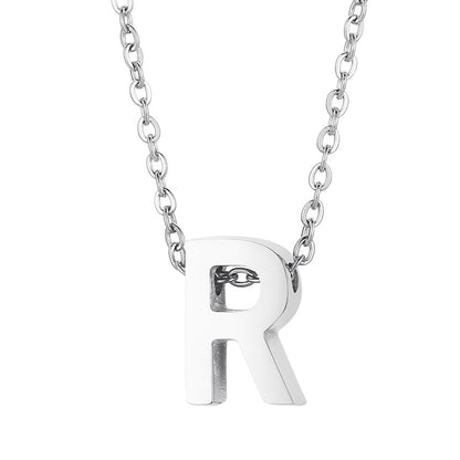 Fashion Letter Stainless Steel Titanium Steel Plating Pendant Necklace 1 Piece