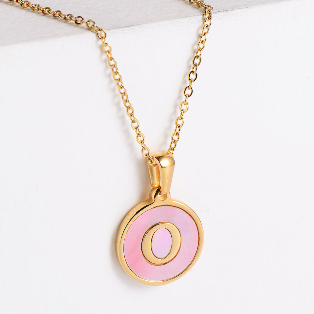 Fashion Letter Titanium Steel Plating Pendant Necklace