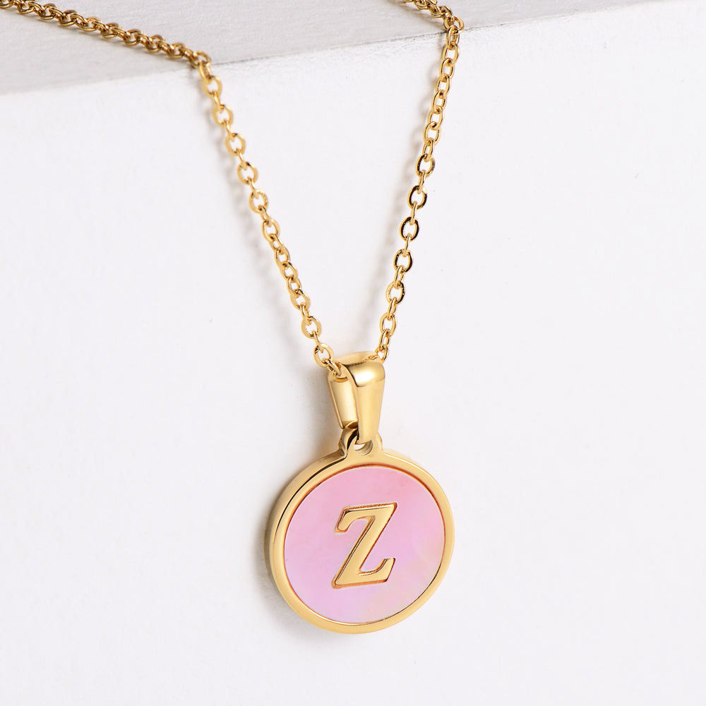 Fashion Letter Titanium Steel Plating Pendant Necklace