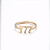 1 Piece Retro Letter Stainless Steel Plating Open Ring