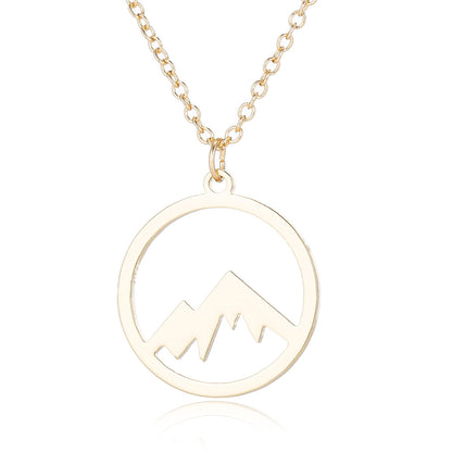 1 Piece Fashion Mountain Titanium Steel Pendant Necklace